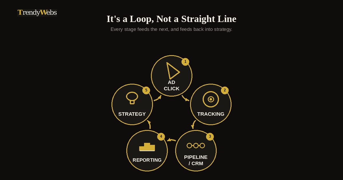 Tracking, pipelines, and reporting: the system behind the ad