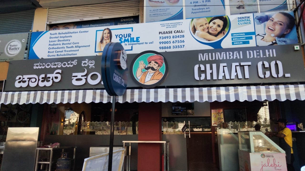 A Mumbai Delhi Chaat Co. outlet that followed the first, Bangalore