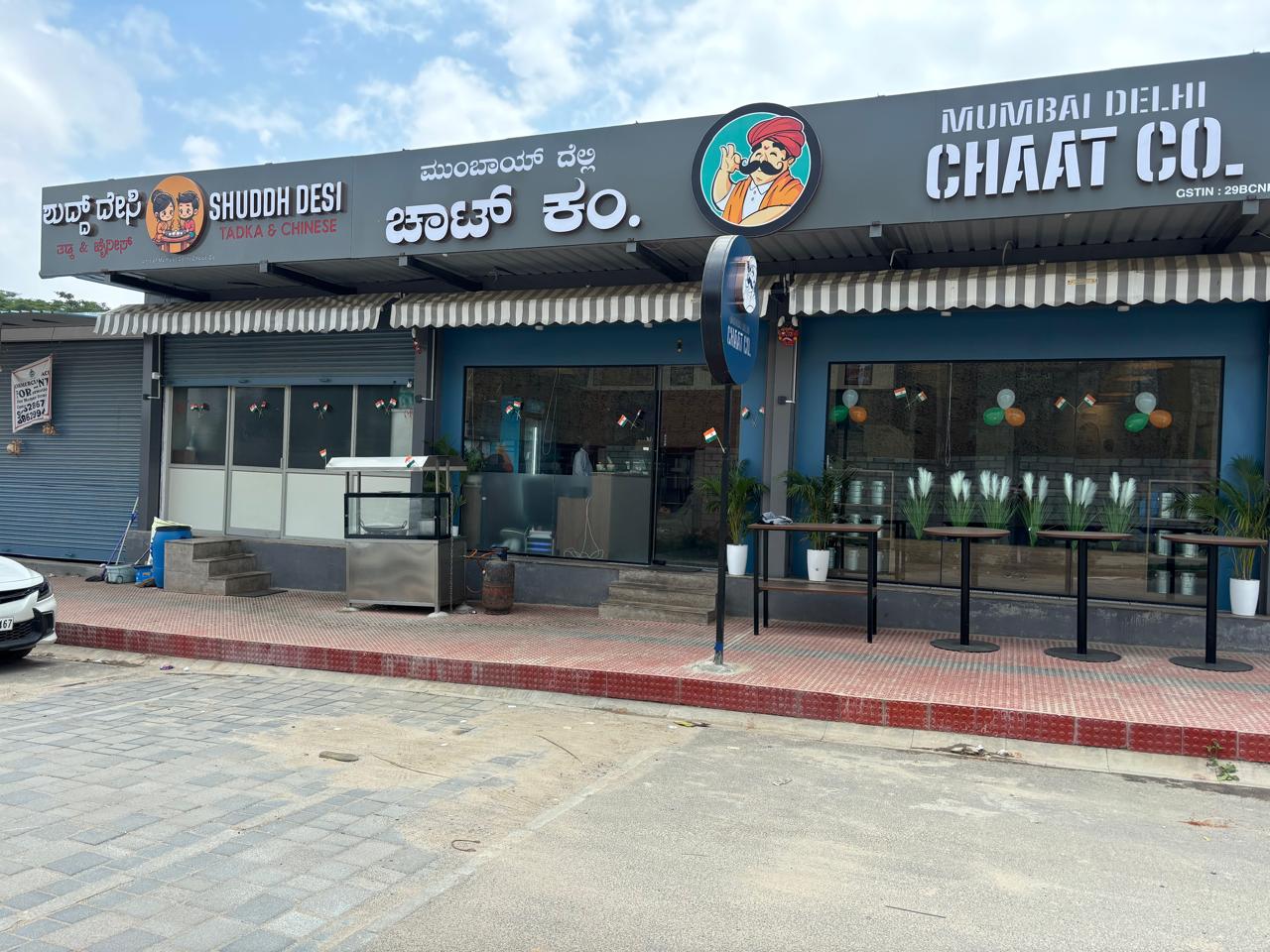 Mumbai Delhi Chaat Co.'s very first outlet on Bannerghatta Road, Bangalore