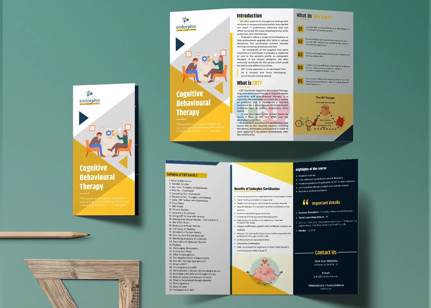 Endorphin brochure design