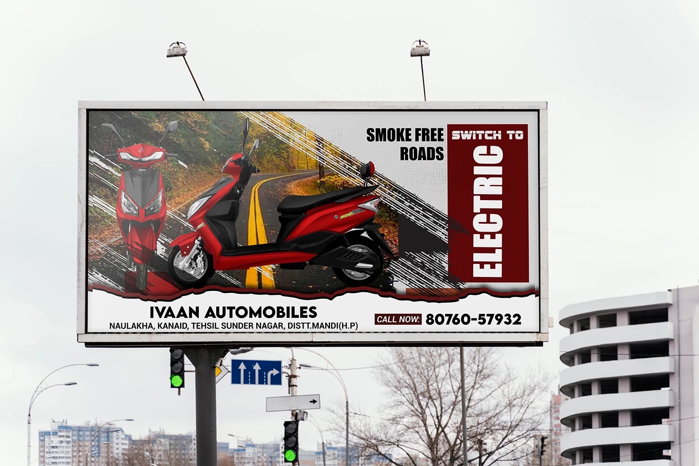 Ivaan Automobiles hoarding design